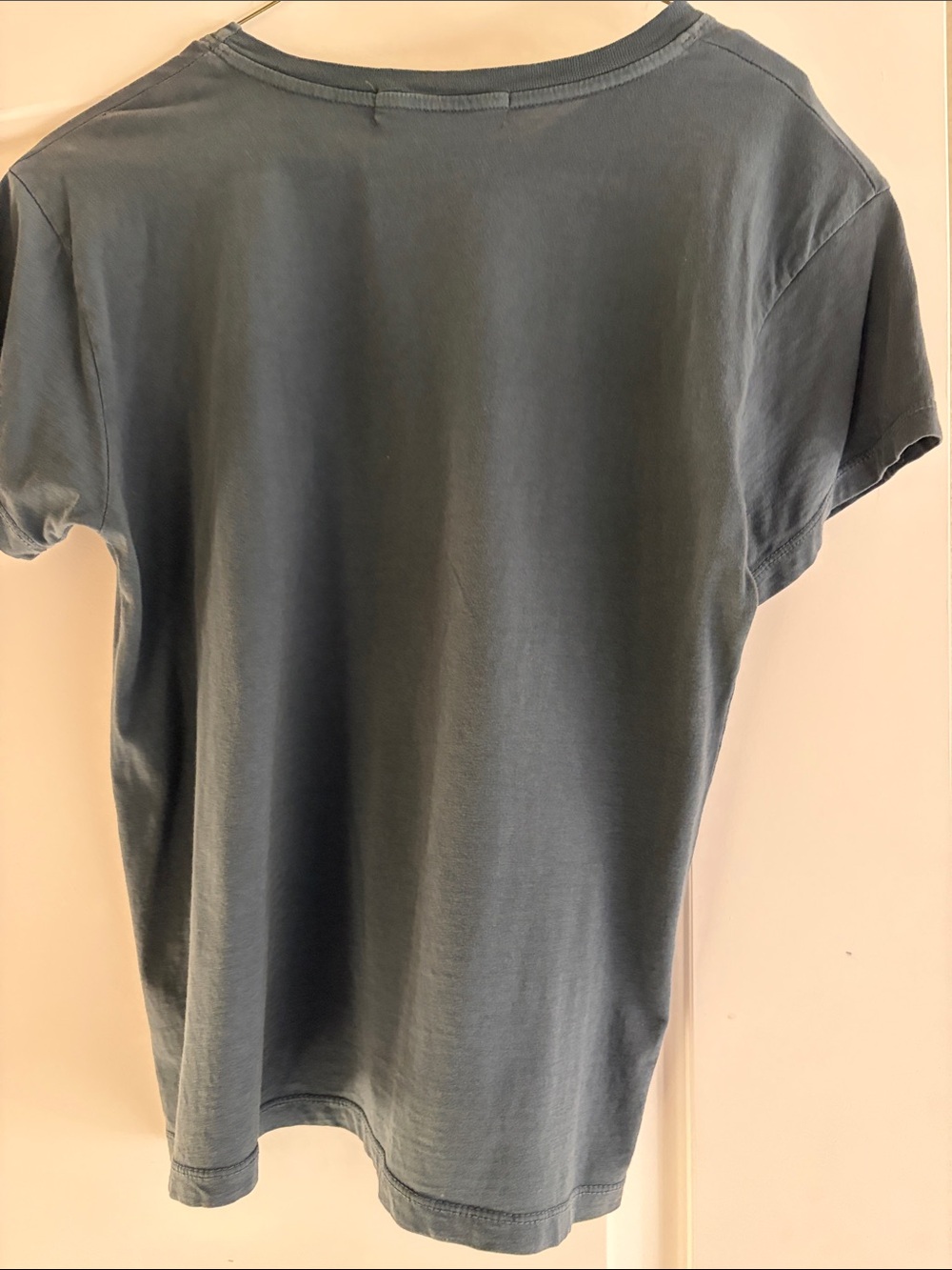 LetLuv by AnthropologieSonny & Cher Graphic Tee - Charcoal with Red & Blue Print - Picture 3 of 4
